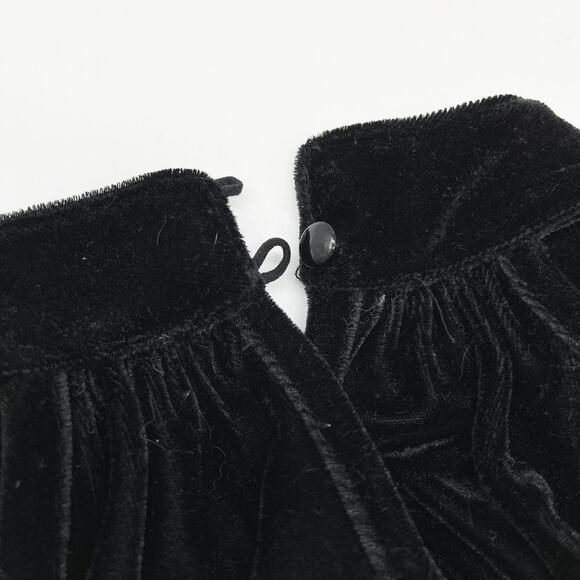 THML Womens Halter Butterfly Velvet Tank Top Black Size M Y2K Emo Goth Grunge - Picture 7 of 12